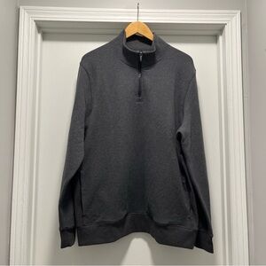 Mack Weldon ACE XXL Gray 1/4 Zip Pullover Sweatshirt Pockets